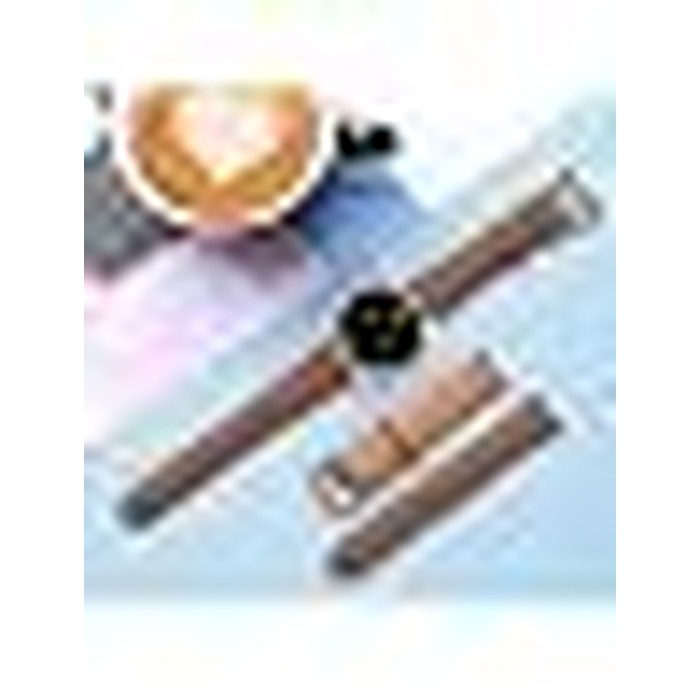 Шкіряний ремінець Issinlky 18мм для Garmin Vivoactive 4S, Venu 2S/3S, Vivomove 3S та Fossil Gen 6/5E/4/3, коричневий