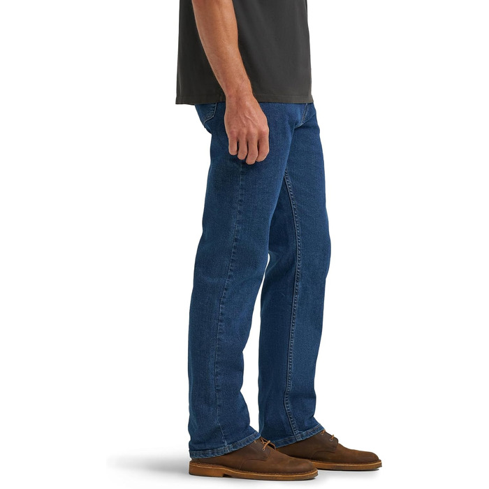 Чоловічі джинси Wrangler Authentics Regular Straight Fit, темно-синій колір Dark Stonewash