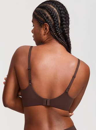 Труси Dobleva BH без кісточок Push Up T-Shirt BHS з м'якою підкладкою, бюстгальтер, гладкі (80B, Коричневий)