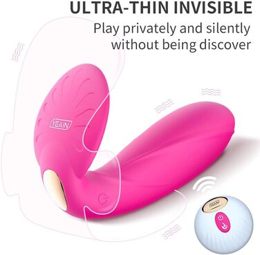 Вібратор-кулька ChicLSQ з пультом дистанційного керування, 10 режимів вібрації, для стимуляції клітора, вагіни та G-точки, нагрівається до 42°C