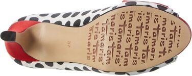 Жіночі туфлі-човники Tamaris 29300, багатоколірні в горошок (Blk Dots Comb), розмір 40 EU