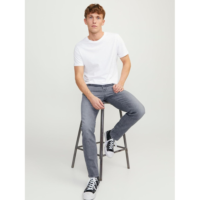 Чоловічі джинси Loose Fit JACK & JONES Jjimike Jjoriginal Am 815 Noos, сірий денім (31W / 30L)