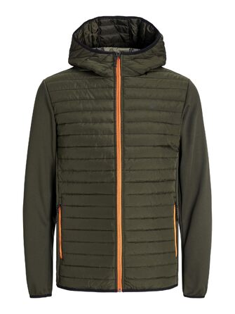 Чоловіча гібридна куртка JACK & JONES Mae Hybridjacke, колір Rosin/Marmelade, розмір XXL