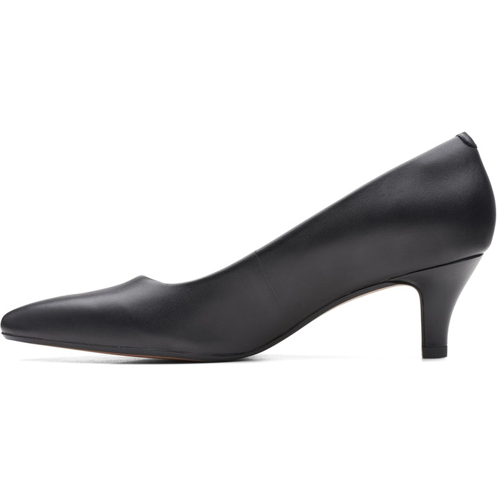 Жіночі туфлі-човники Clarks Linvale Jerica, натуральна чорна шкіра, розмір 42.5 EU (широка колодка)