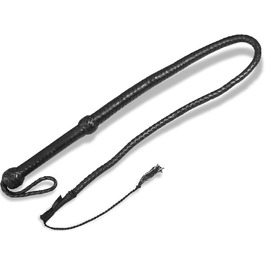 Кожаний батіг Bull Whip 120 см: міцний, з одним кінчиком, створює гучний звук