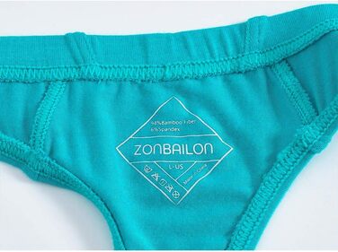Чоловіча трусика-бразильяно ZONBAILON (5 шт.) - низька посадка, кольоровий