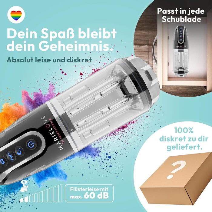 Електричний мастурбатор для чоловіків з реалістичним симулятором орального сексу, функцією насосу та вібрації, перезаряджуваний, з силікону