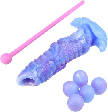 Анальний дildo з силікону Qiyasex з 5 кульками - для чоловіків та жінок