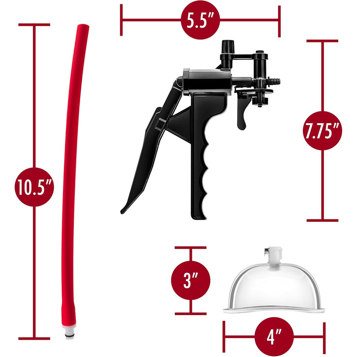 Насос для вагінального масажу Temptasia Vagina Vulva з тригером, для максимального вакууму, з простими компонентами для вивільнення, підвищене відчуття, покращене жіноче задоволення