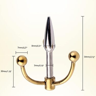 Розширювач сечоводу з нержавіючої сталі, набір: 3 шт. (діаметри 30 мм), з кульками, металевий катетер, пеніс-плаг, кільця на пеніс (2 шт.), розширювач сечоводу для чоловіків