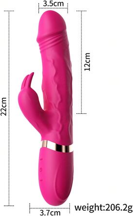 Вібратор G-Punkt Klassischer, 10 режимів вібрації, силіконовий дildo-вібратор, масажний стрижень для жінок та пар (зелений)