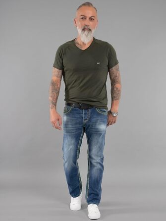 Чоловічі джинси Rock Creek Denim M33 з посиленими швами, темно-сині (29W / 32L, Rc-2369)