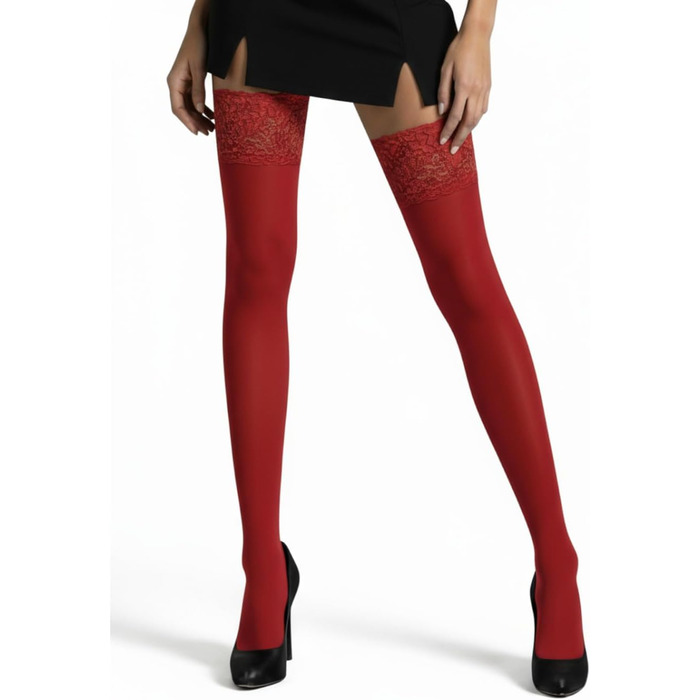 Шкарпетки до коліна для жінок Mila Marutti, червоні, розмір XS-S, Getaway Solids (виготовлено в ЄС)
