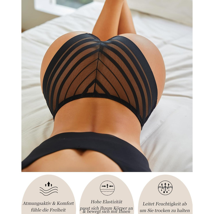 5 шт. комплект жіночих трусиків з мереживом, безшовні труси для жінок, сексуальна білизна, труси з мереживом, дихаюча білизна, S-XL, чорний/білий/кремовий/рожевий/темно-фіолетовий