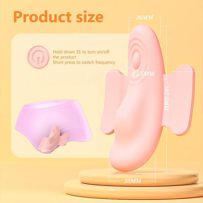 Вібратор для жінок Guspiun Butterfly - портативний, 7 режимів, з пультом дистанційного керування