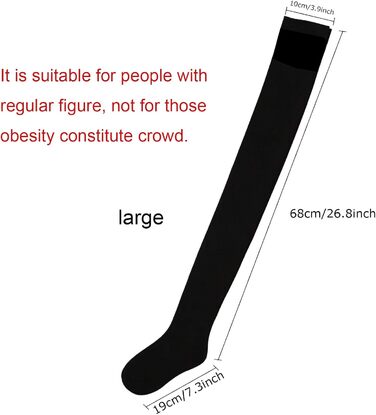 DRESHOW 3 пари довгих шкарпеток до коліна для жінок, смугасті гольфи (3 пари: чорні)
