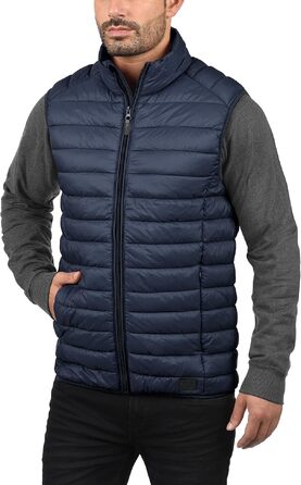 Чоловічий стібаний жилет BLEND BHNille Outdoor темно-синього кольору, розмір L