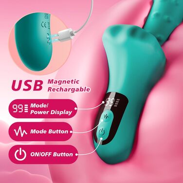 Вібратор дилда для пар, набір вібраторів для жінок G-точка, кліторальний стимулятор, 9 режимів вібрації, 23 см, XXL