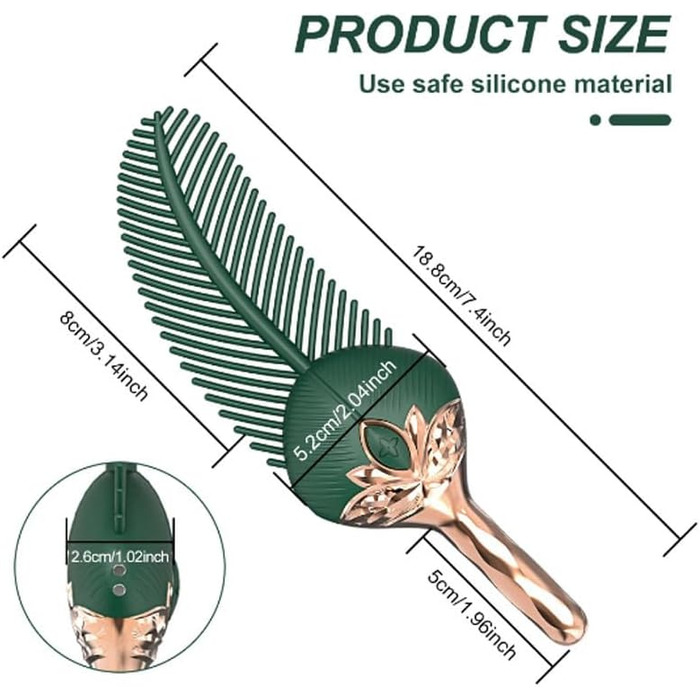 Вібратор Jinqian Mini-Federvibrator для жінок: набір вібраторів з 10 режимів, масажер G-точки, ніпелів та клітора. Іграшки для дорослих, для пар