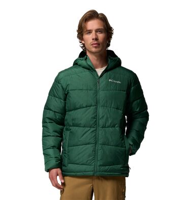 Чоловіча утеплена куртка-пуховик Columbia Fiveile Butte™ II з капюшоном, Rain Forest, розмір XL