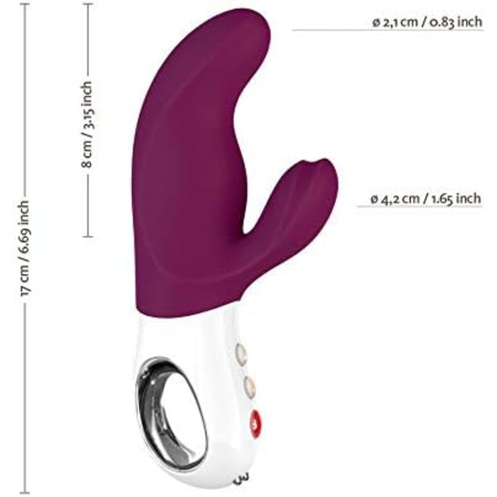 Вібратор для жінок Rabbit MISS BI (фіолетовий) - вібратор-зайчик, дildo з 100% медичного силікону