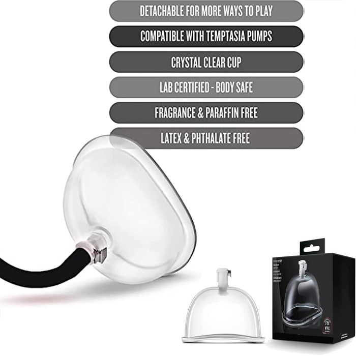 Електричний масажер для клітора та вагіни, вакуумний стимулятор, USB, чорний