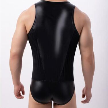 Чоловічий боді для боротьби SRZYMJ: спортивний, зручний, для тренувань та змагань, колір чорний, розмір L