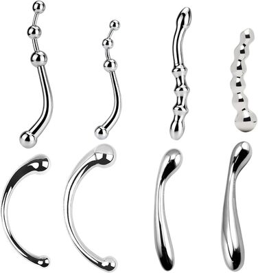 Анальний пробка з нержавіючої сталі, подвійний великий розмір, анальний стимулятор, масажер простати, іграшка для дорослих