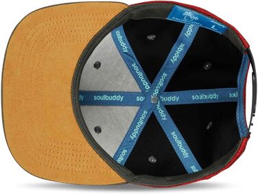 Набір бейсболок Soulbuddy для батька та сина (2 шт) — сімейний комплект кепок Snapback, темно-червоні, регульований розмір