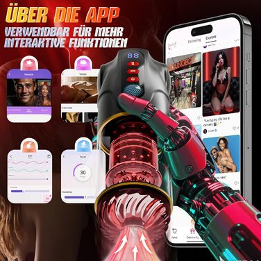 Іграшка для чоловіків 3-в-1 з LCD-дисплеєм: мастурбатор з телескопічною функцією, ротацією та насосом