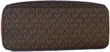 Жіноча сумка-тоут Michael Kors Charlotte Signature Large Top Zip Tote, коричнева