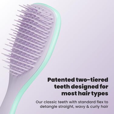 Дитяча щітка для волосся Tangle Teezer The Ultimate Mini — розплутувач для вологого волосся, зменшує ламкість та вузли, колір Wisteria Leaf (Гліцинія), 1 шт.