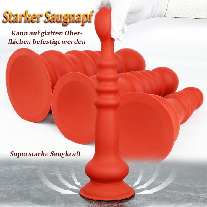 Анальний плаг з м'якого силікону Kuaecr – великий дилдо для ануса з присоскою, тренажер для ануса, іграшки для дорослих (S)