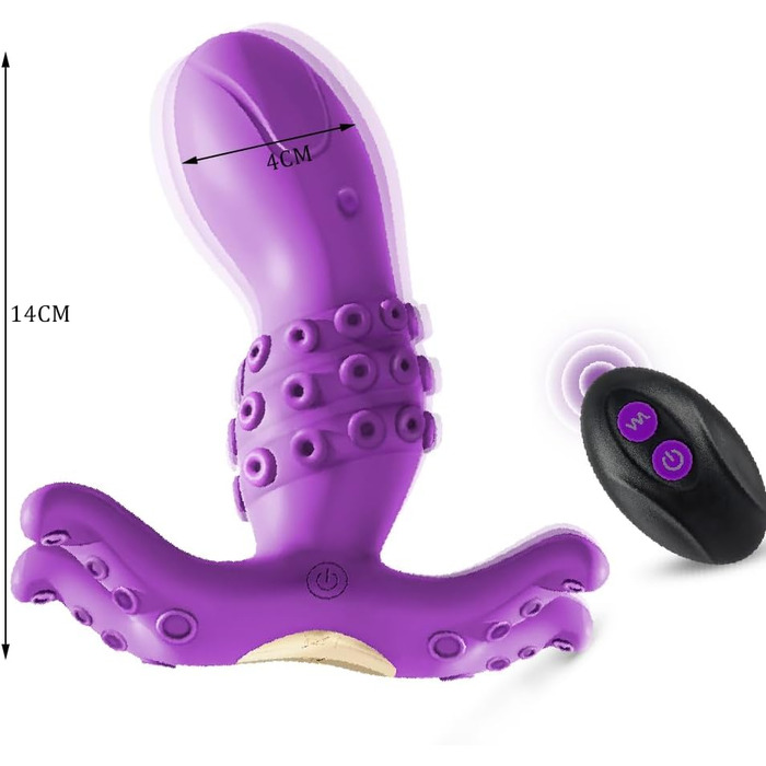 Вібратор для жінок з пультом дистанційного керування та додатком, анальний вібратор з 9 режимів, модель 