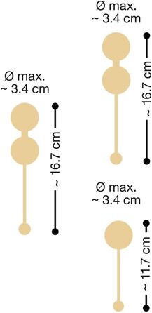 Набір для тренування м'язів тазового дна Orion Liebeskugel - інтенсивний набір з 3 шт. з рельєфною структурою, обертаються всередині, для початківців та досвідчених користувачів, рожевий