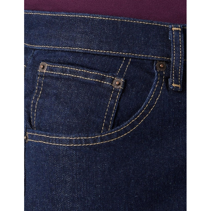 Чоловічі джинси Wrangler Foundation Regular Straight Fit, темно-сині (Rinse), розмір 31W/34L