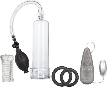 Набір для мастурбації Apollo California Exotic Novelties з помпою для пеніса, сірий