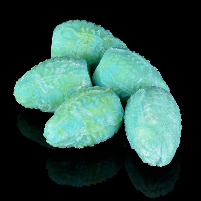 Силіконові анальні перлини Youxclian у вигляді інопланетних спорових яєць (3шт), діаметр 3,1 см x довжина 4,3 см – стимулятор G-точки, ануса, для жінок та чоловіків