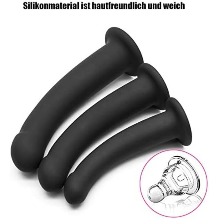 Анальний дилда ChicLSQ з сильною присоскою, силіконовий масажер простати та G-точки, дилататор ануса, стимулятор, анальний плуг для дорослих, мастурбація, SM, секс-іграшка для жінок, пар, чоловіків (L-довгий 20.5 см)