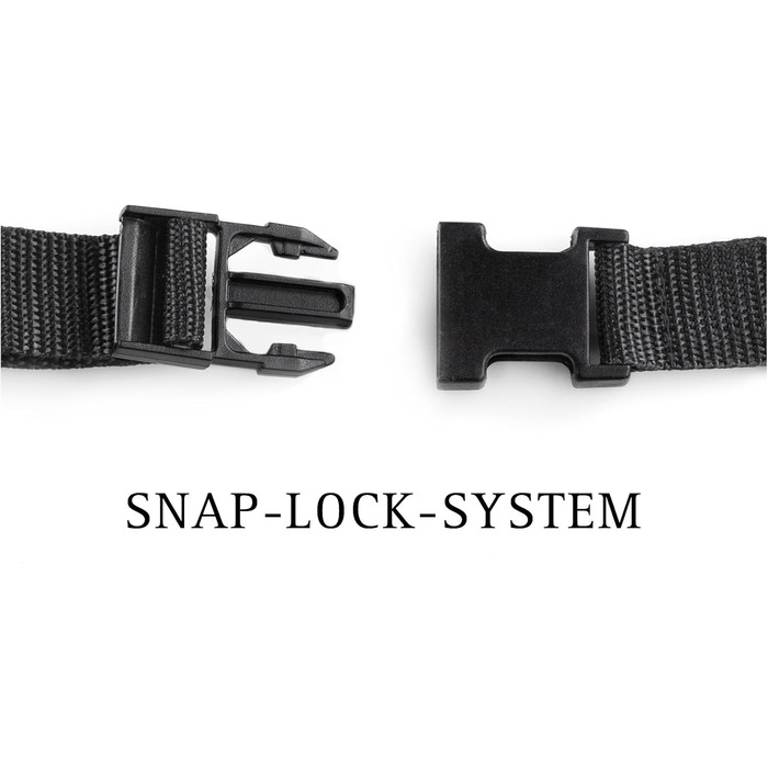 Секс-іграшка для жінок FESTSITZENDER STRAP ON з системою SNAP-LOCK, чорний силікон, 21x4.5 см