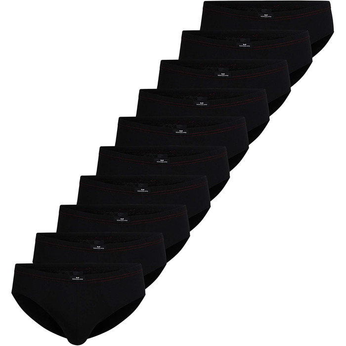 Слип-труси чоловічі Götzburg (10 шт.) з натуральної бавовни, чорний