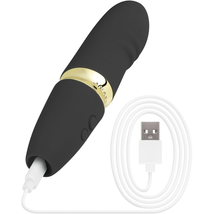 Вібратор AMORELIE Quickie для G-точки – 15 см, водонепроникний, акумуляторний, сірий