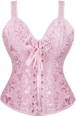 Корсет-чокер Corsage Karneval для жінок, рожевий, XL. Корсет-чокер, ремені під груди, клубний одяг, для створення тонкої талії.