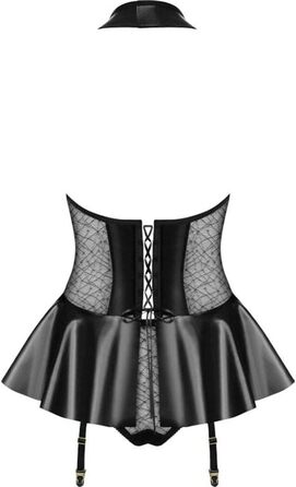 Жіноча білизна Obsessive 859-COR-1, чорний колір, розмір XL