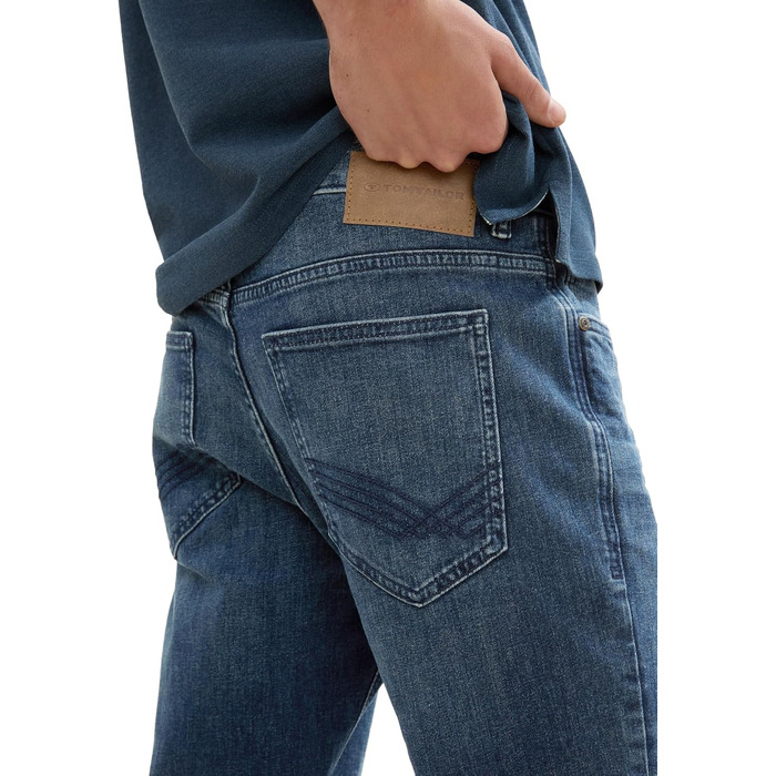 Чоловічі джинси Tom Tailor TTMARVIN Straight з еластичним стрейчем, колір Dark Stone Wash Denim, 32W/32L