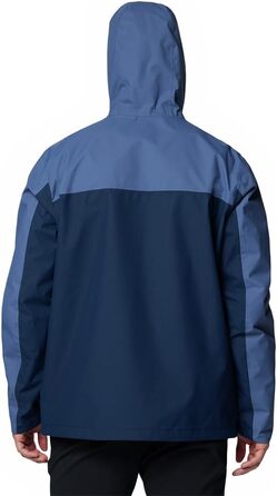Чоловіча водонепроникна куртка Columbia Hikebound II, темно-сіра з синім (Dark Mountain/Collegiate Navy), розмір M