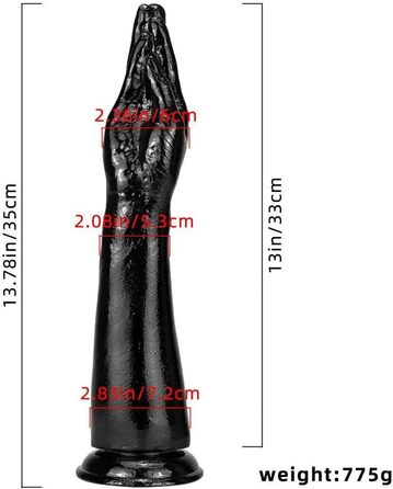Анальний плагін для жінок, великий розмір 35 см, з сильним присоском - сексуальна іграшка