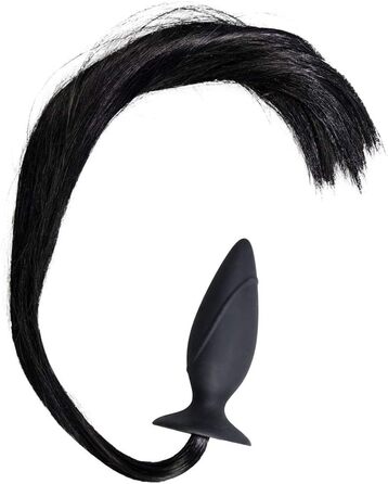 You2Toys Horny Pony Plug: анальний плагін з ніжками та хвостом, з силікону, чорний